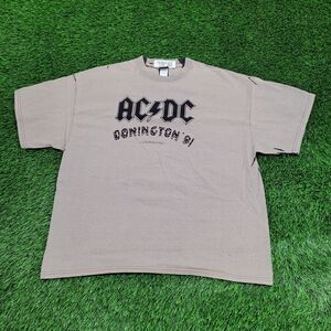 1991 Anthill ACDC Donington Shirt XL 24x28 Brown